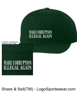 ANTI-CORRUPTION CAP (green) Design Zoom
