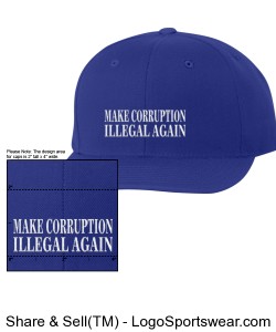 ANTI-CORRUPTION CAP (blue) Design Zoom
